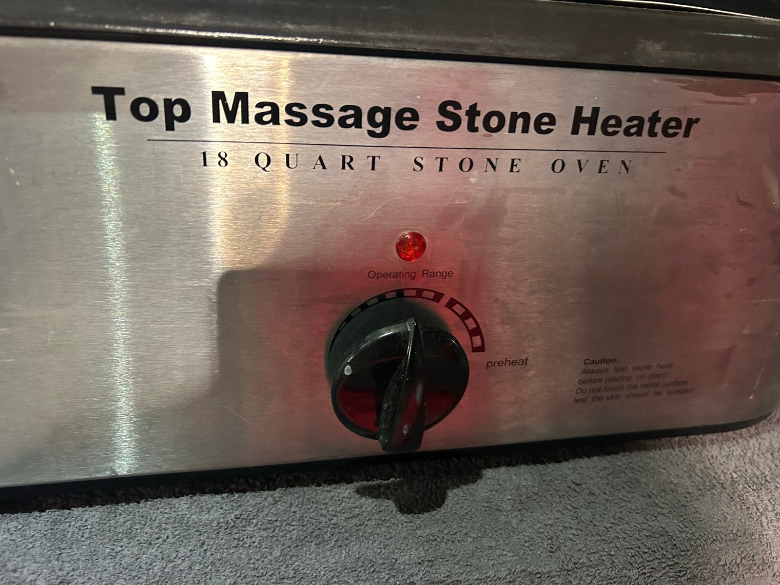 Top Massage Stone Heater met bamboe stokken, Ophalen, Zo goed als nieuw, Hotstone