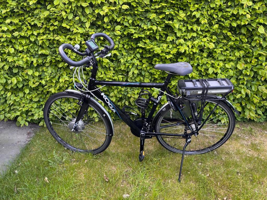 Koga E-bike met voorwielmotor en 8 versnellingen, Gebruikt, 51 tot 55 cm, 30 tot 50 km per accu, Ophalen