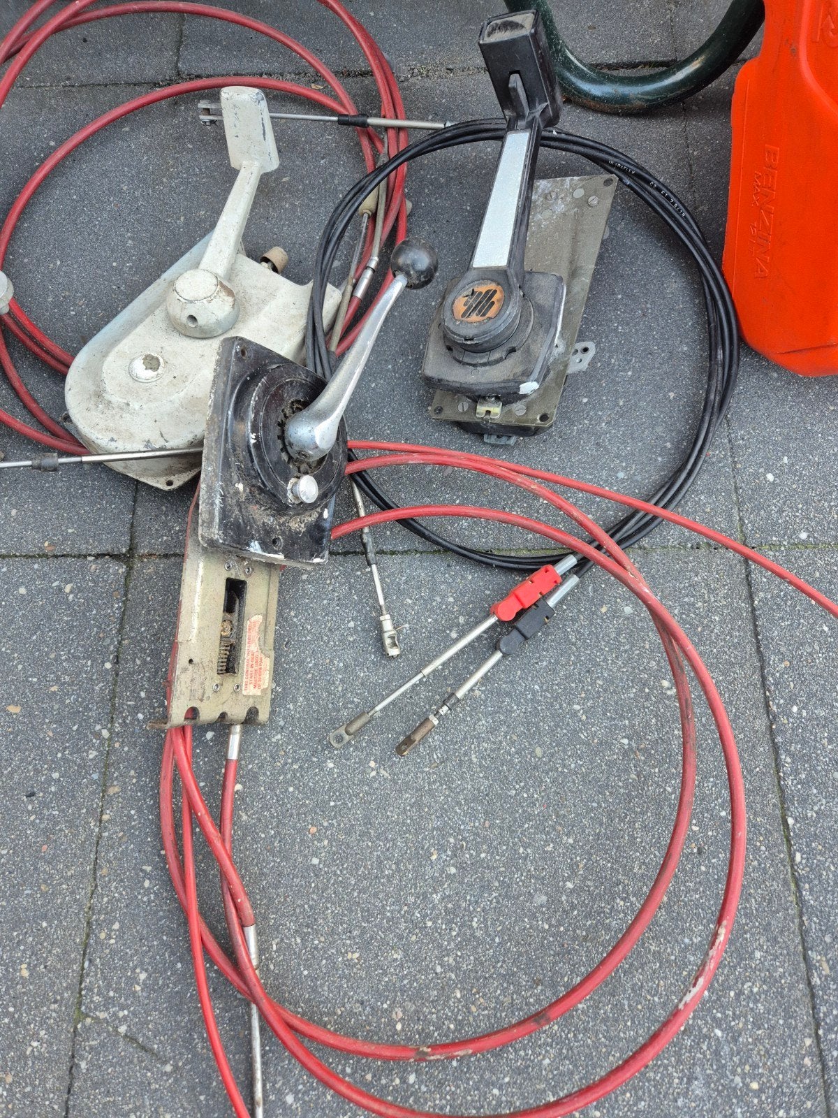Gashendels en schakelkabels voor buitenboordmotor, Ophalen of Verzenden, Gebruikt, Motor en Techniek