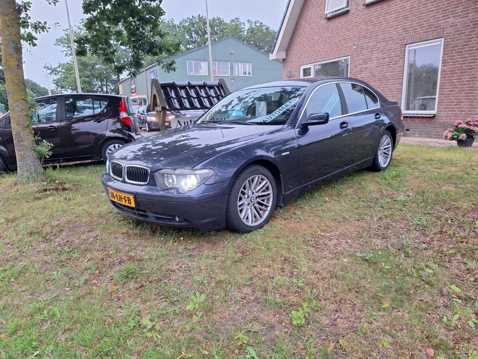 BMW 7-Serie 4.4 745I V8 AUT 2003 Blauw, Auto's, BMW, Automaat, Achterwielaandrijving, 8 cilinders, Blauw