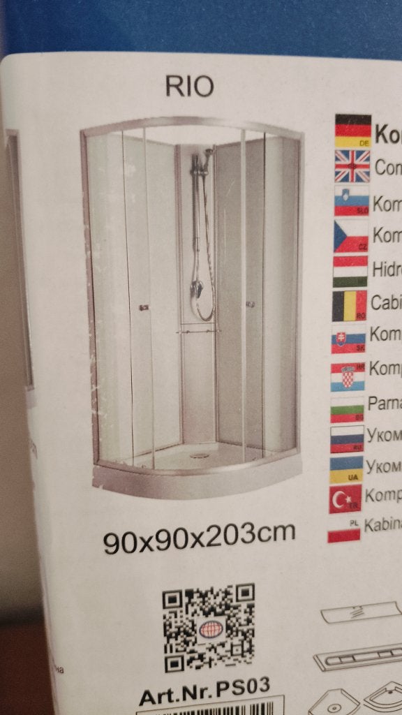 douchecabine nieuw in doos compleet 90*90, Ophalen, Nieuw, Douche