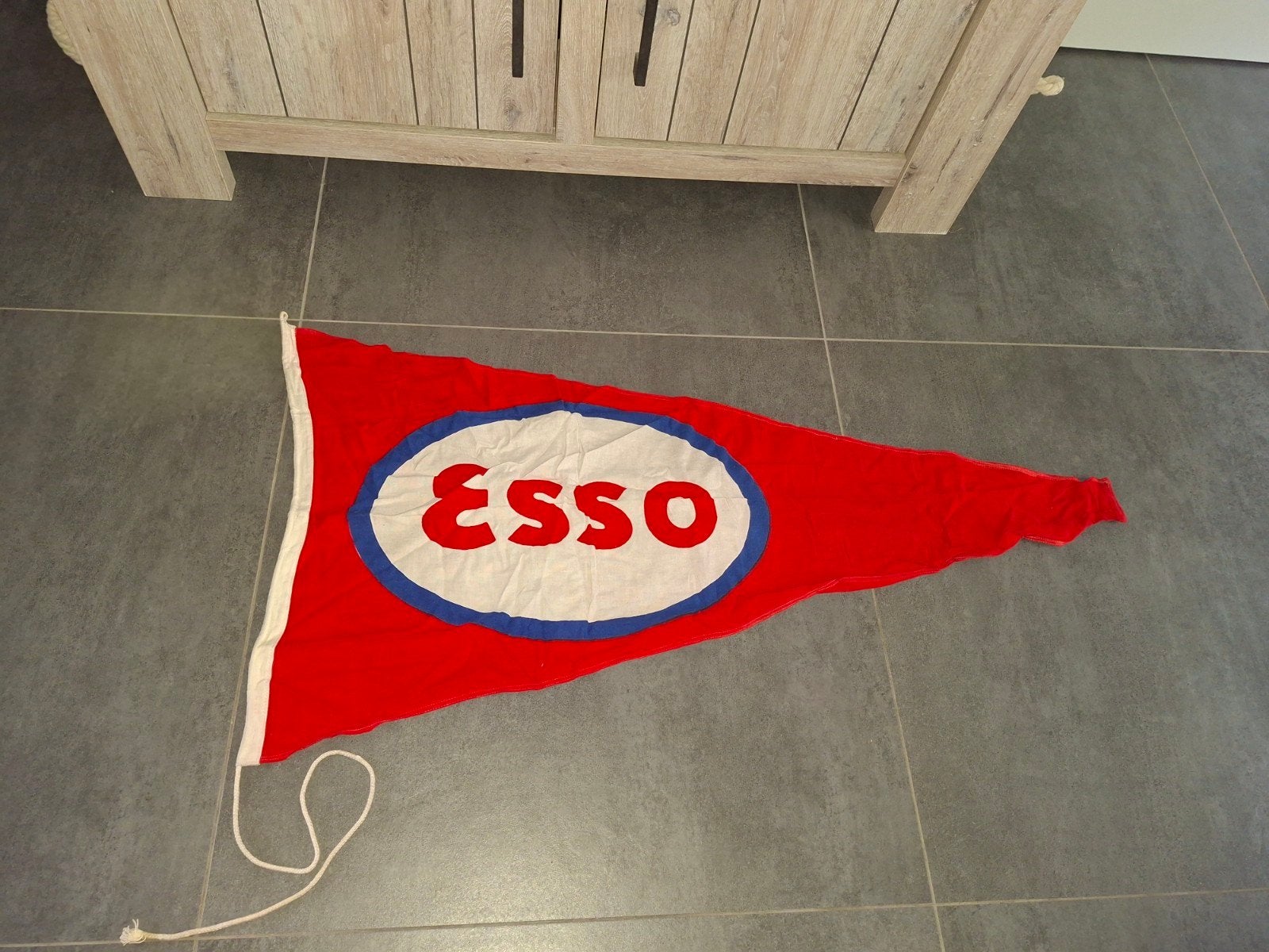 esso vlag groot, Ophalen of Verzenden, Zo goed als nieuw, Reclamebord