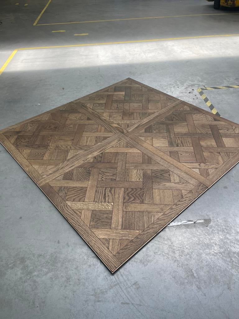 14.5m2 eiken versailles parket vloer geolied restaprtij, Ophalen of Verzenden, Zo goed als nieuw, Rechthoekig