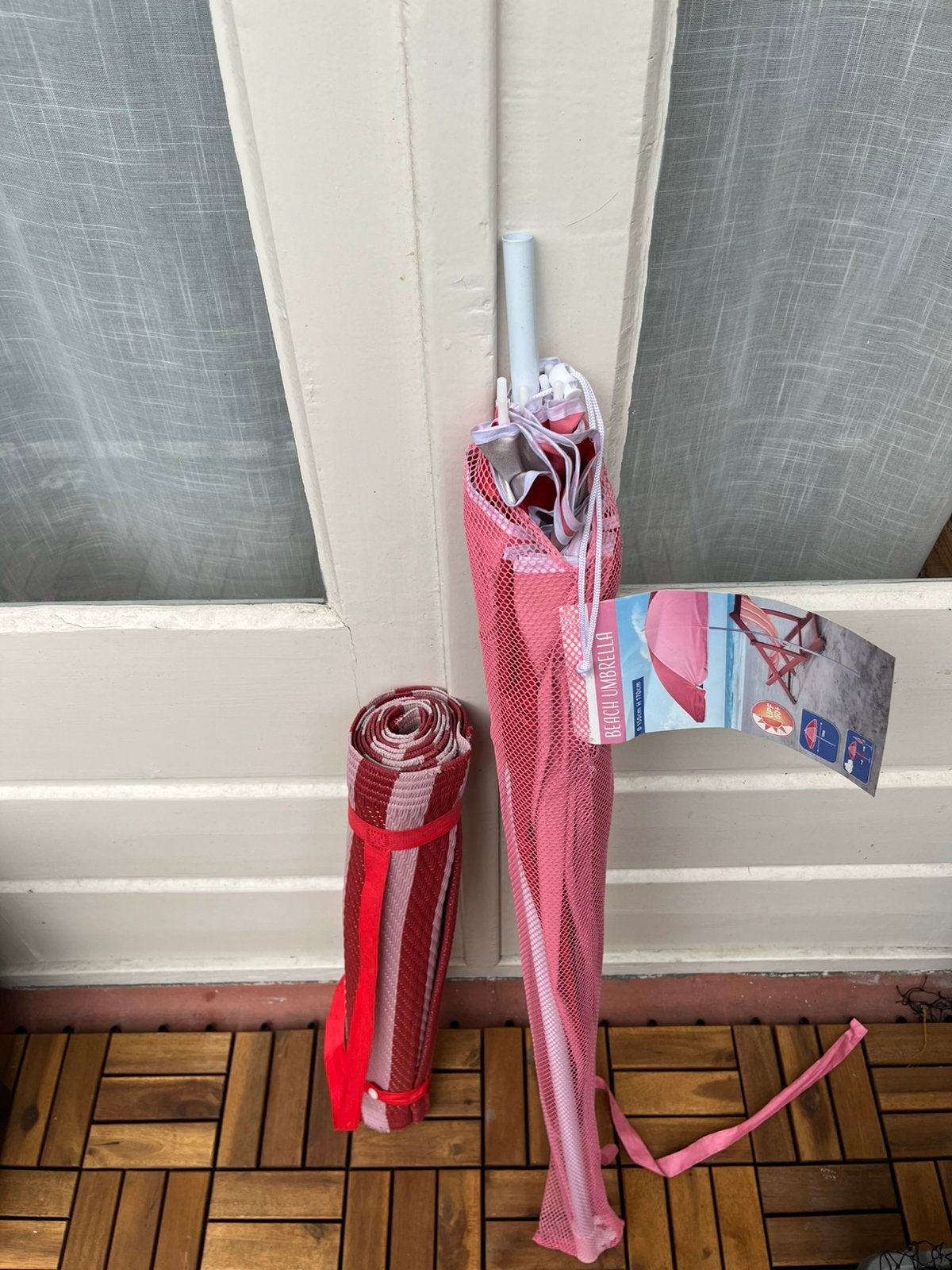 Parasol en strandmat, Ophalen, Nieuw