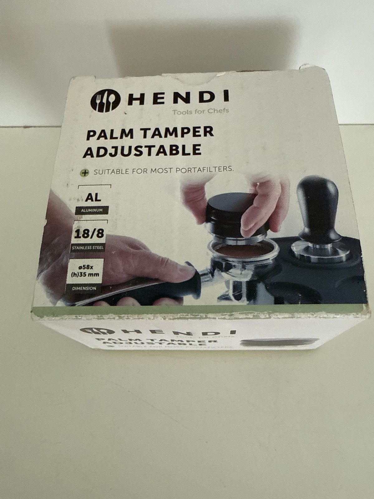 Hendi Palm Tamper Verstelbaar - 58mm, Ophalen of Verzenden, Nieuw