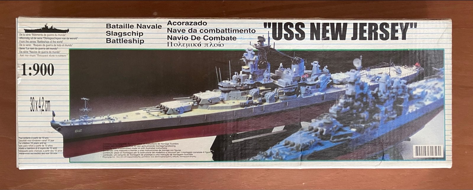 Modelbouw USS New Jersey Slagschip 1:900, Ophalen of Verzenden, Nieuw, 1:50 tot 1:200, Overige merken
