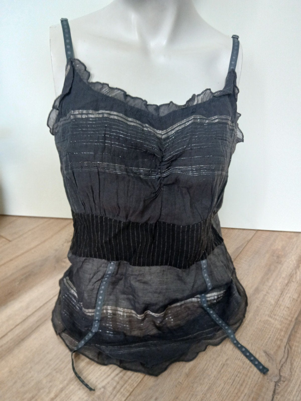 Leuke grijze/zilver/zwarte top van Staff, Kleding | Dames, Maat 38/40 (M), Staff, Ophalen of Verzenden, Zo goed als nieuw