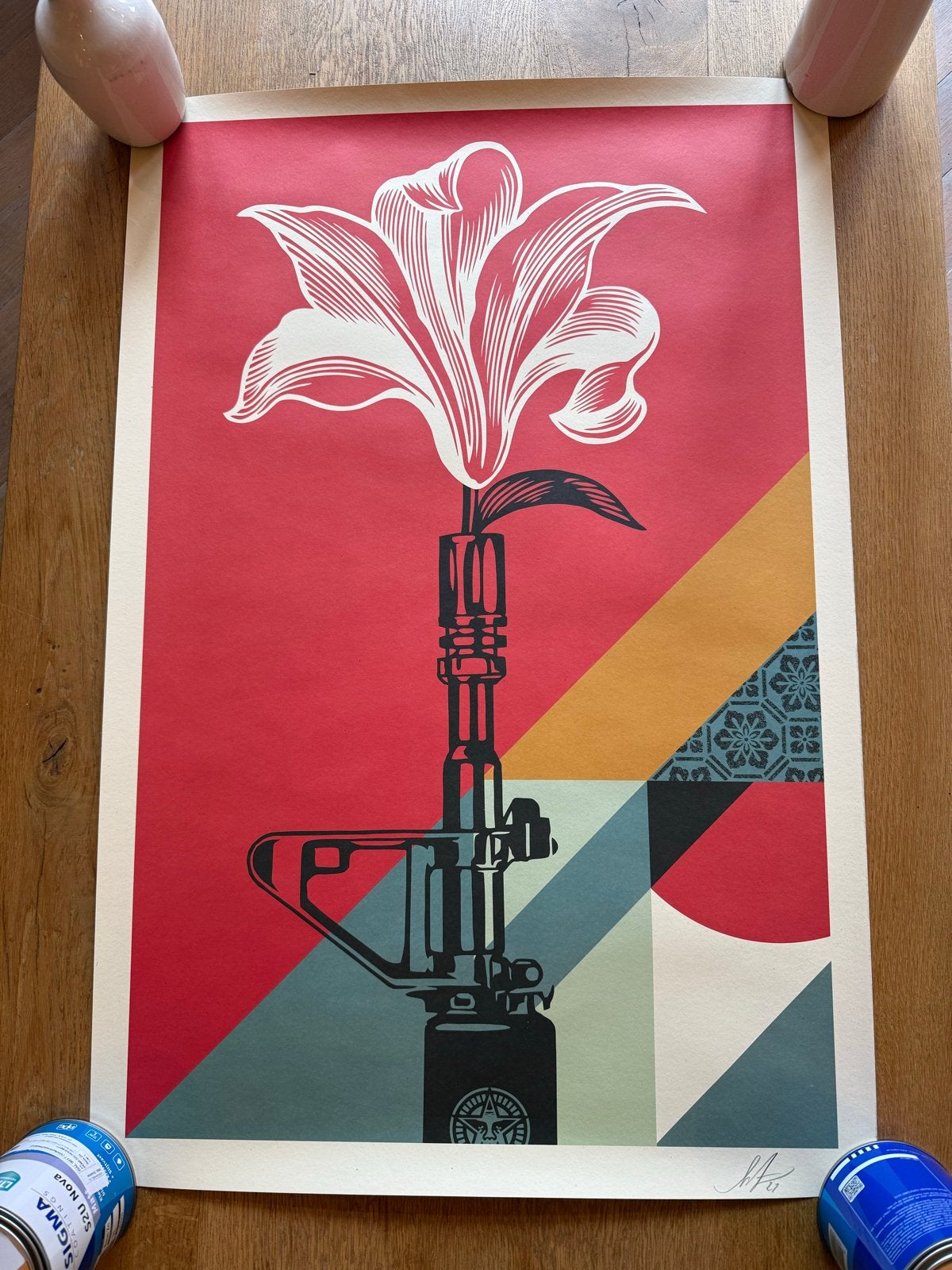Shepard Fairey - Ferry (Gesigneerde Zeefdruk), Gesigneerd, Ophalen, Overige onderwerpen, Zeefdruk