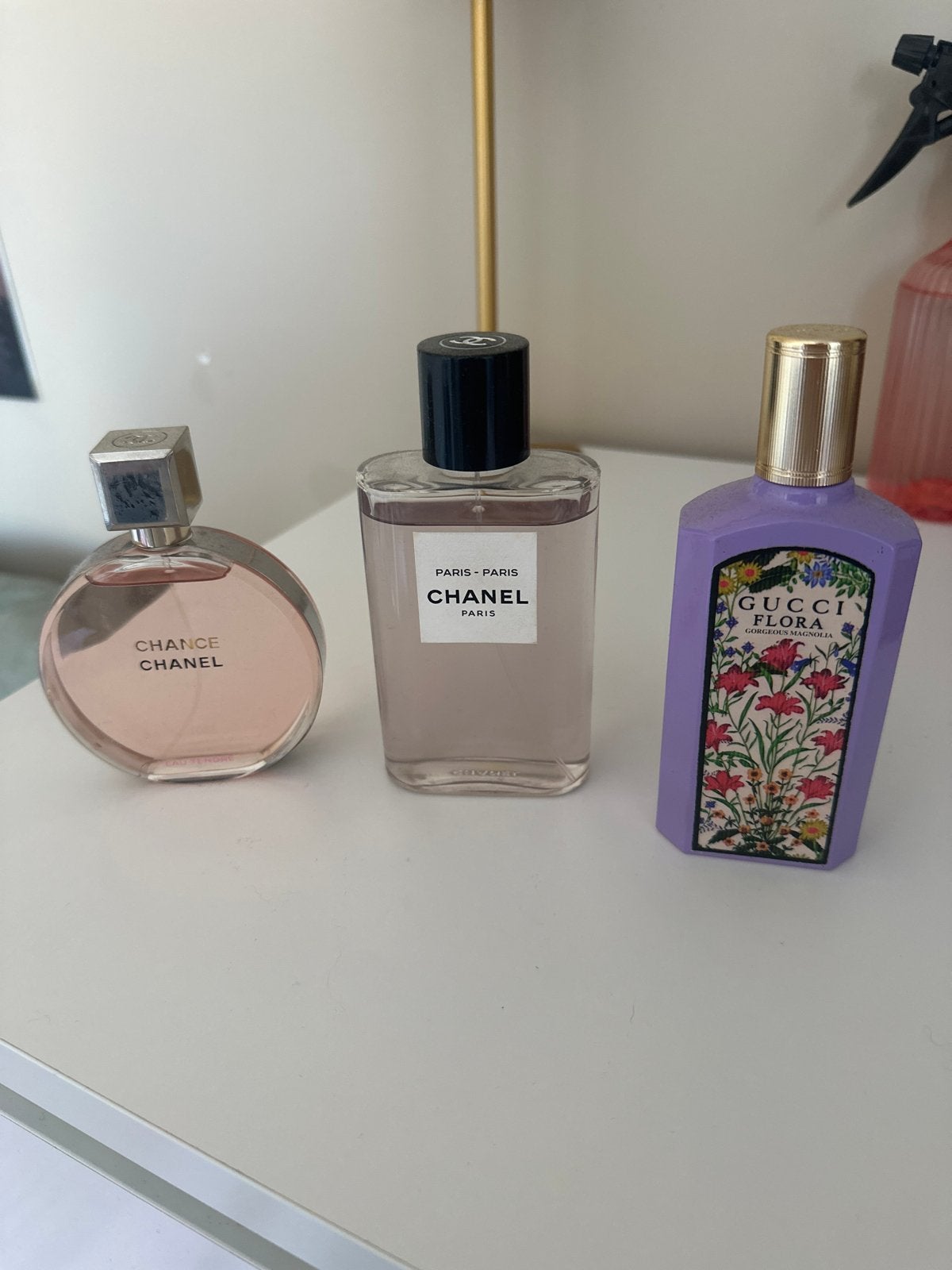 Chanel en Gucci parfum - Damesgeuren, Ophalen of Verzenden, Gebruikt