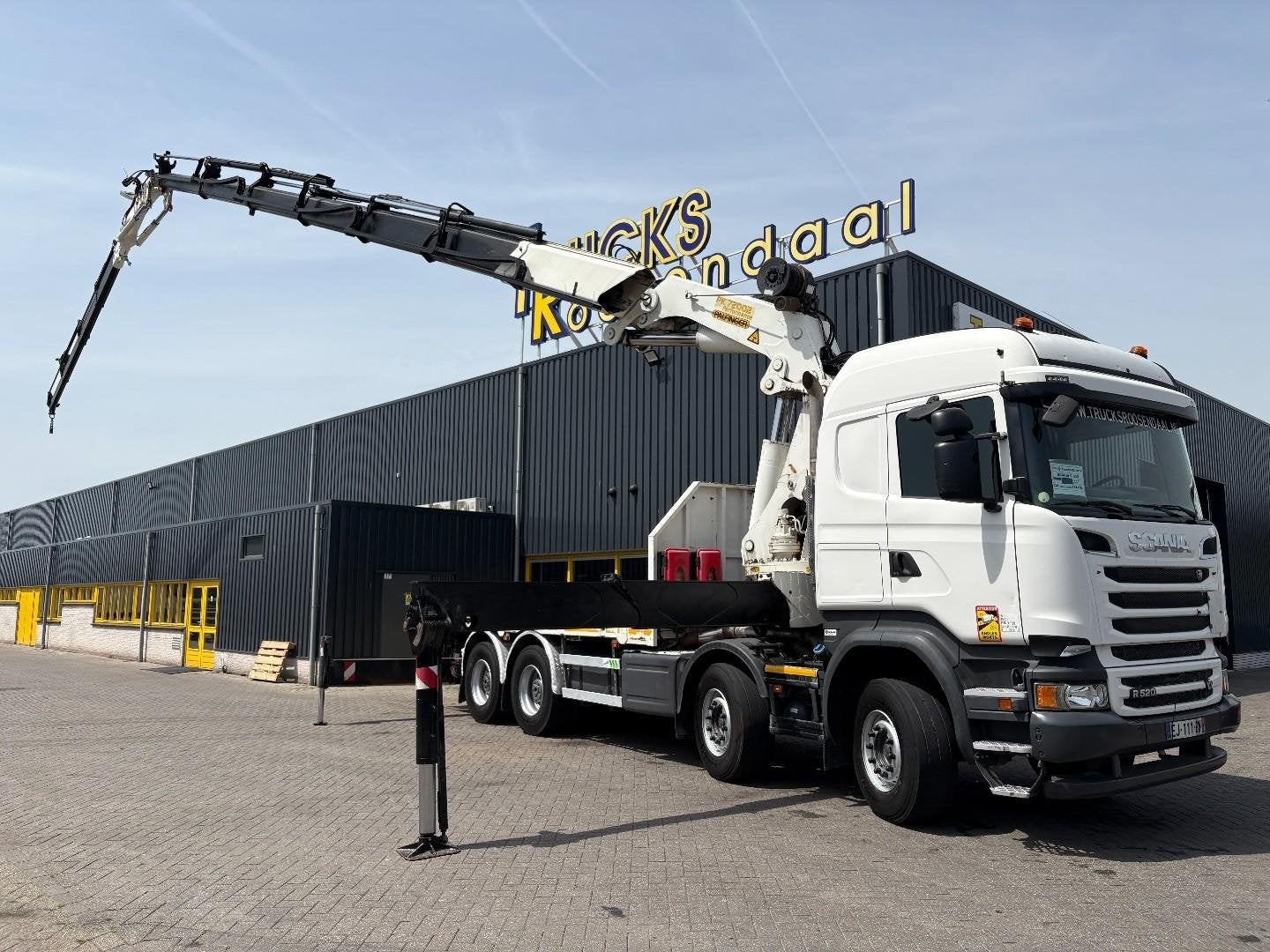 Scania R 520 V8 + PALFINGER 72002 6X + JIB 4X + WINCH + 8X4, Automaat, Achterwielaandrijving, Euro 6, Scania
