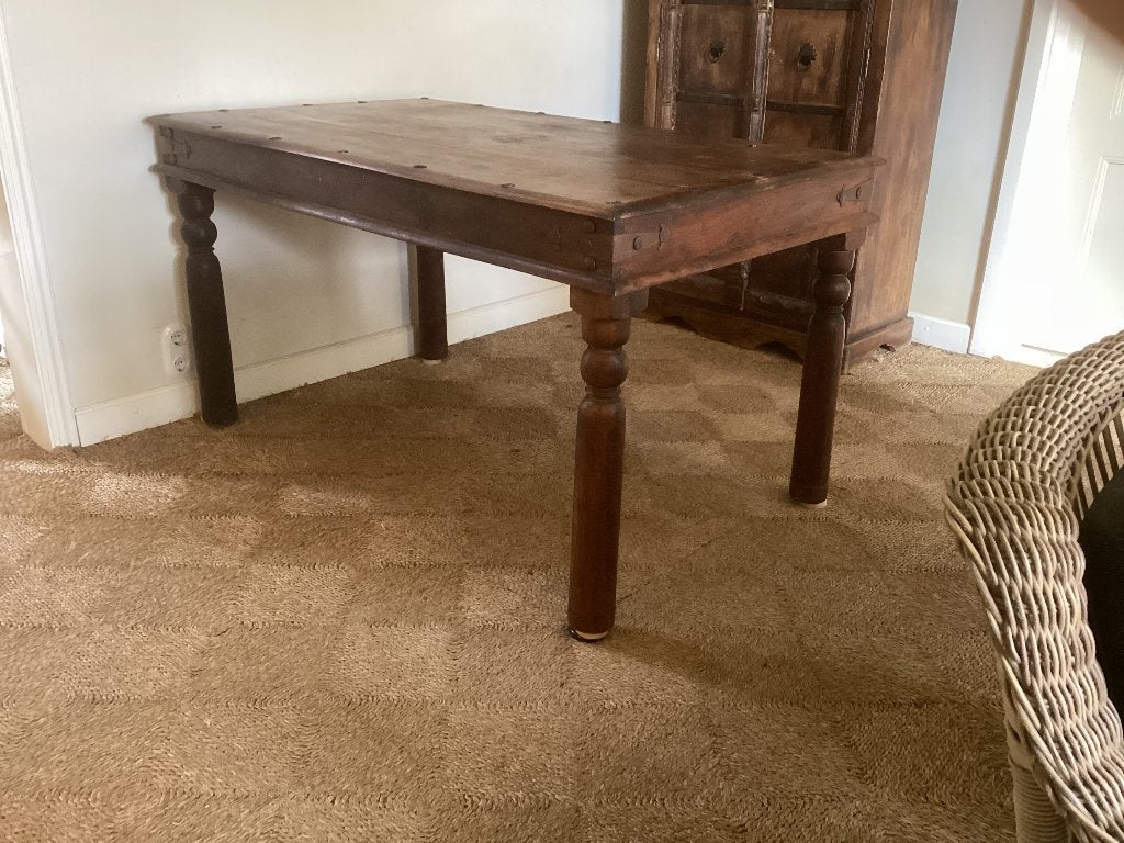 Tafel, Ophalen, Gebruikt, 100 tot 150 cm, Teakhout