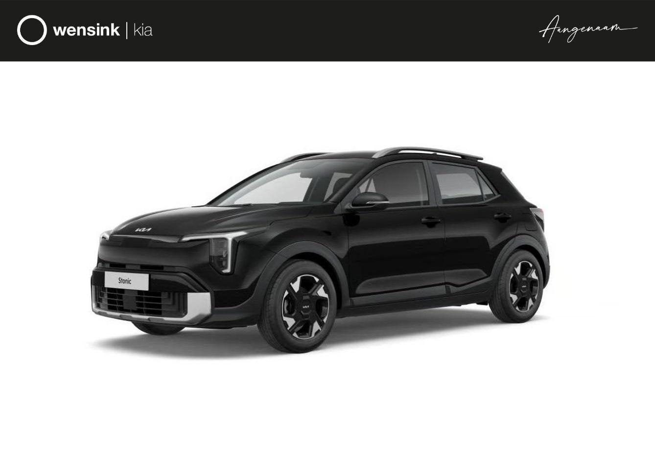Kia Stonic 1.0 T-GDi MHEV ExecutiveLine | Dodehoekassistenti, Auto's, Voorwielaandrijving, Stof, 116 pk, Zwart