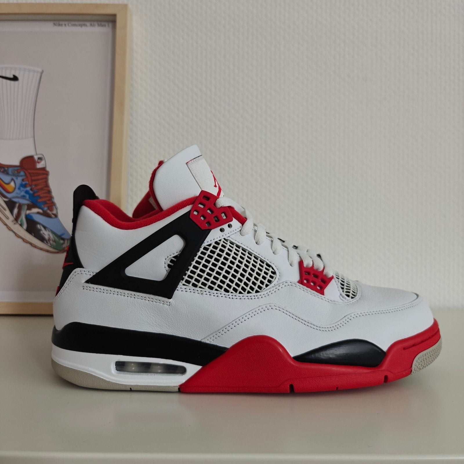 Nike Air Jordan 4 "Fire red", Kleding | Heren, Overige kleuren, Nieuw, Ophalen of Verzenden, Sneakers of Gympen