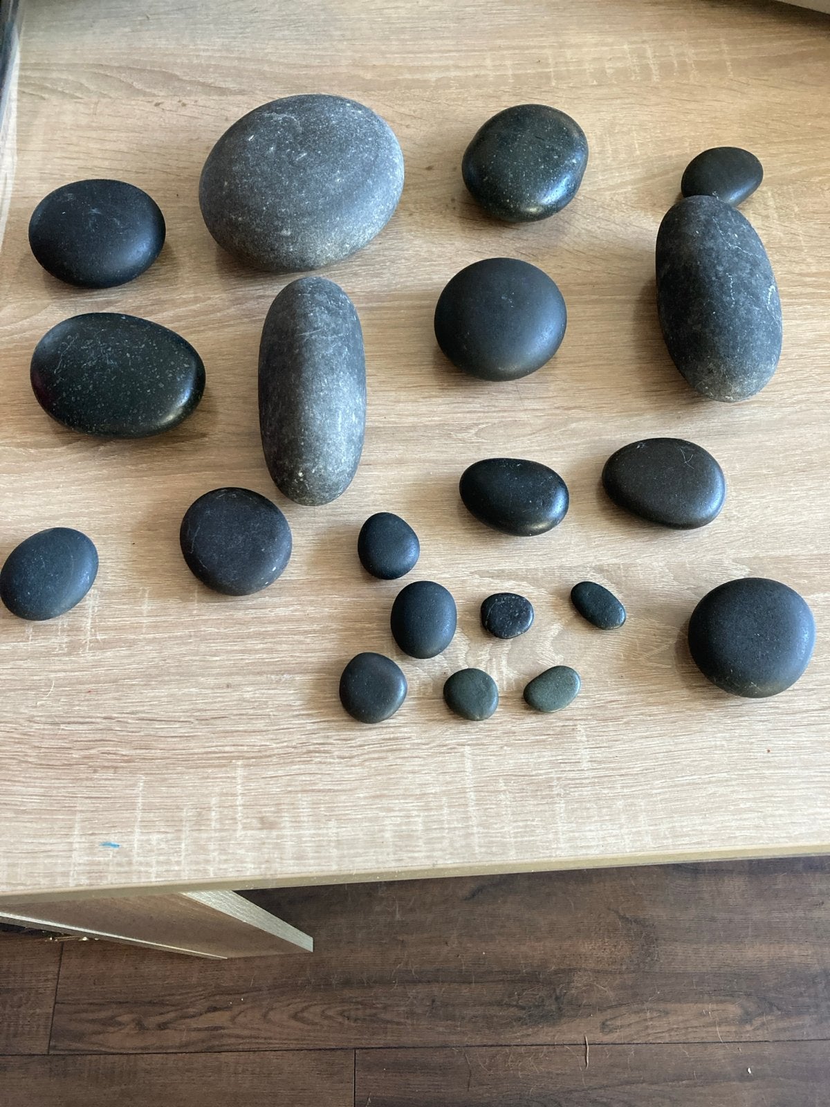 Natuurlijke Massage Stenen Set - Diverse Maten, Ophalen, Zo goed als nieuw, Overige typen