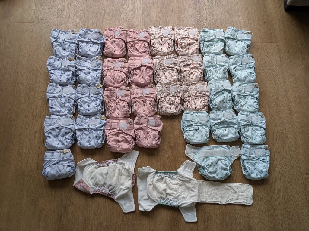 36 Happy Bear All in One wasbare luiers, Ophalen of Verzenden, Zo goed als nieuw, Overige typen, Overige merken