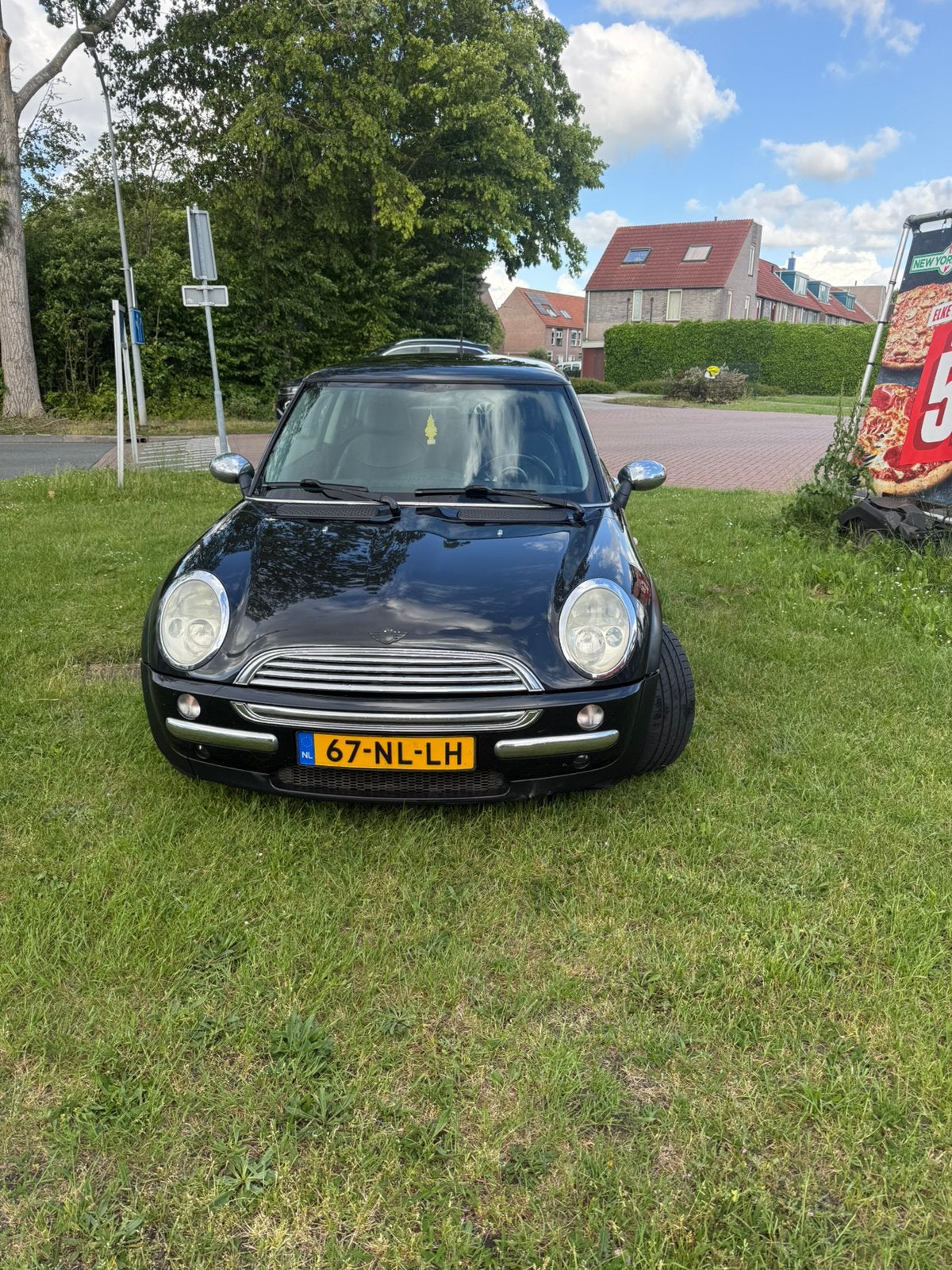 Mini 1.6 16V ONE 2003 Zwart, Auto's, Mini, Voorwielaandrijving, 15 km/l, 4 cilinders, 4 stoelen