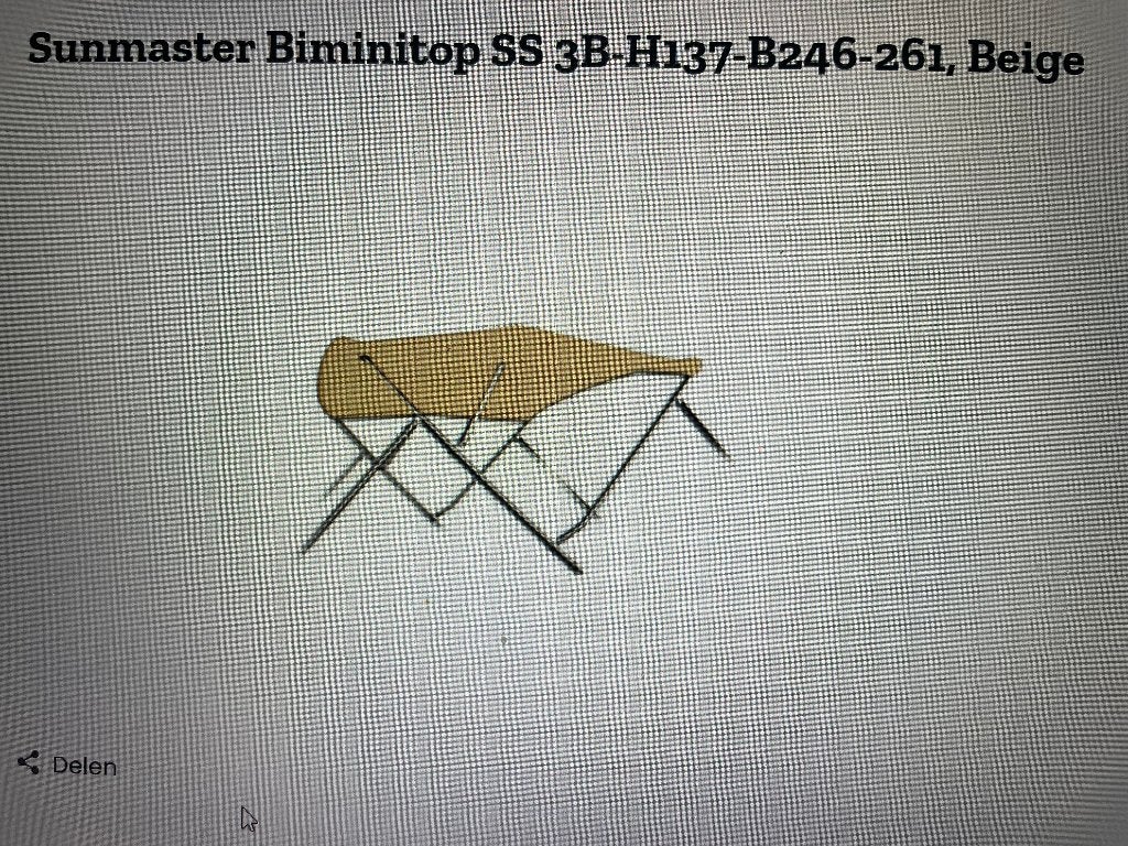 Superaanbieding: Nieuwe Sunmaster Biminitop, Ophalen, Nieuw, Interieur en Kussens