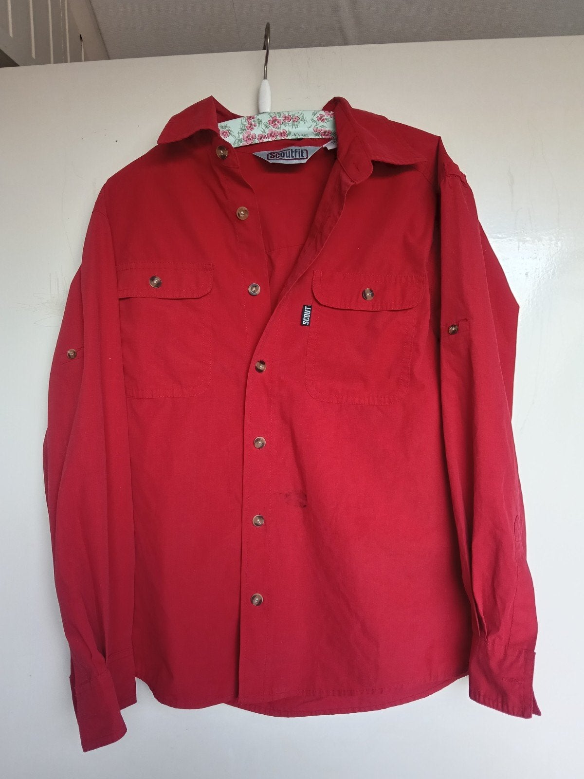 Scoutfit Scout Blouse Rood Maat 146, Ophalen of Verzenden, Gebruikt, Kleding