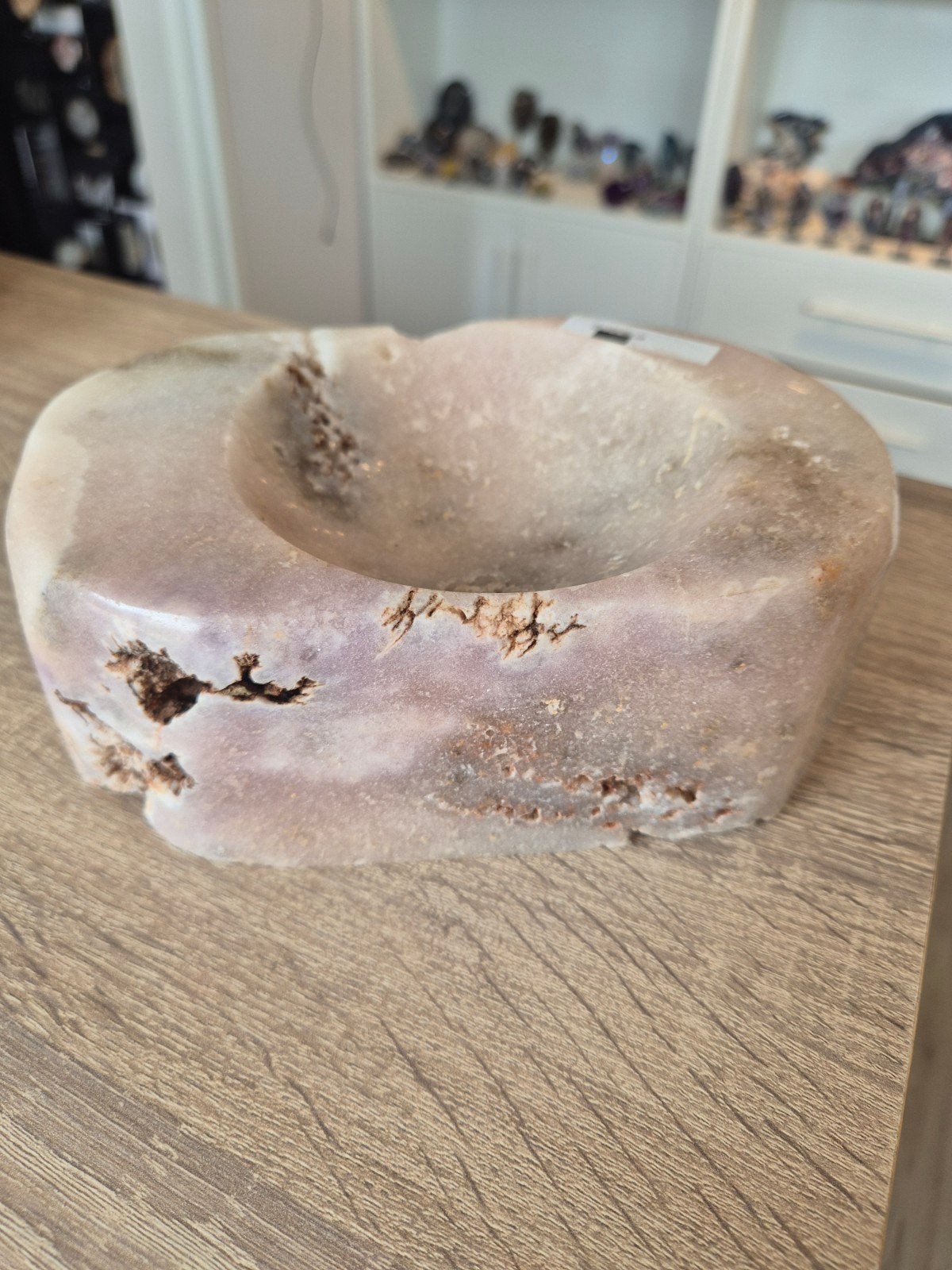 Roze amethist schaal 2,7 kilo, Ophalen of Verzenden, Zo goed als nieuw, Rond, Glas