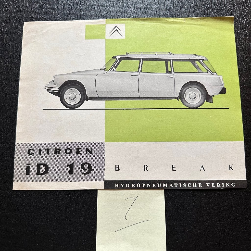 #7) CITRÖEN ID 19 Break - 1957  - Snoek, Verzenden, Gelezen, Citroën