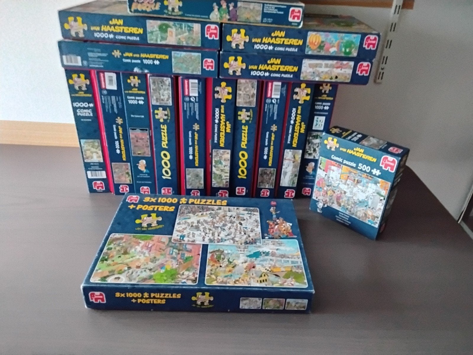Grote collectie Jan van Haasteren puzzels, Ophalen of Verzenden, Gebruikt