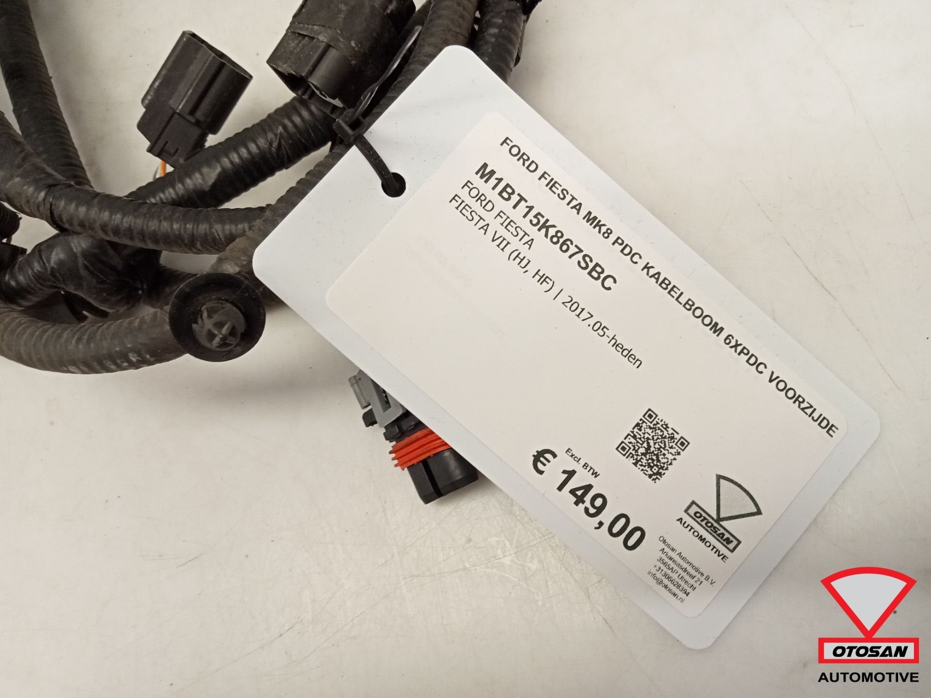 Ford Fiesta MK8 PDC Kabelboom 6xPDC Voorzijde M1BT15K867SBC, Gebruikt, Info@ford.com, Ophalen of Verzenden, Ford