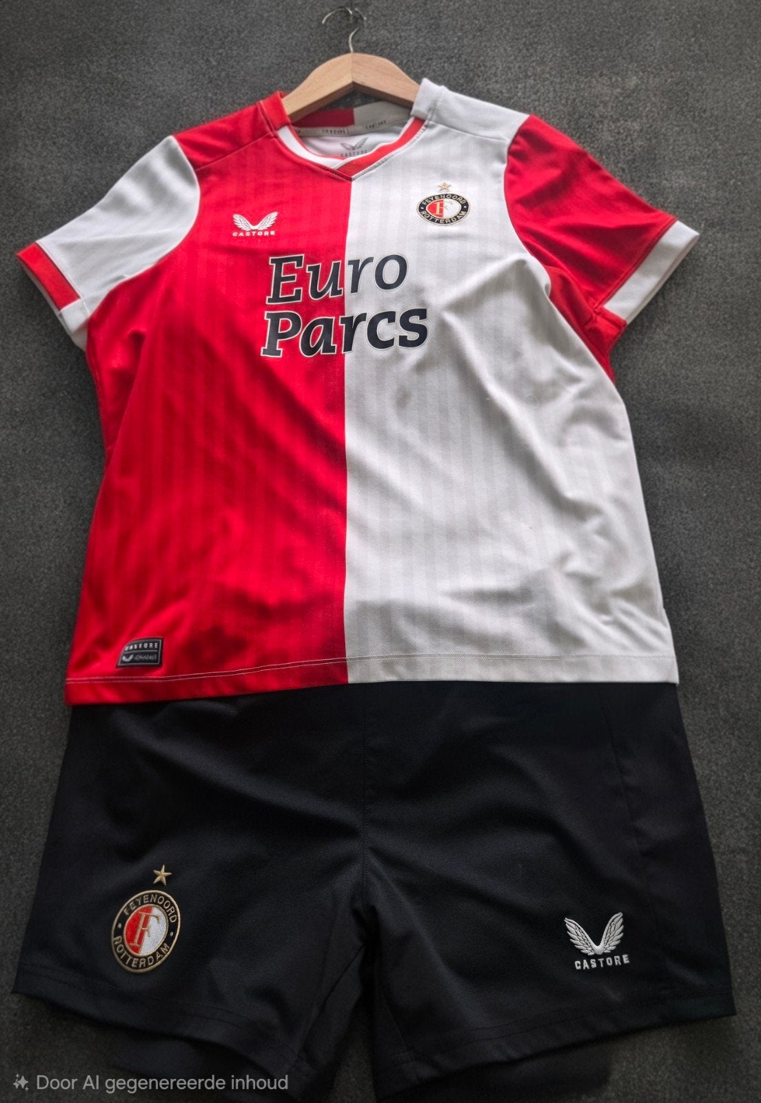 Feyenoord Thuisshirt 2023/2024 met Broekje - Maat S, Maat S, Ophalen of Verzenden, Gebruikt, Set