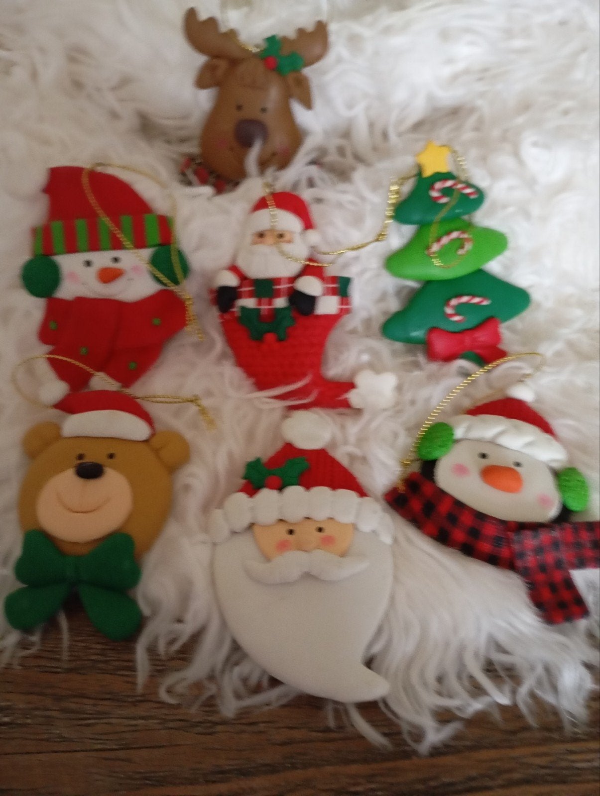 7 HANDGEMAAKT KERSTHANGERS BREEKBAAR NU ALLES 10€ ZIE FOTO,S, Ophalen of Verzenden