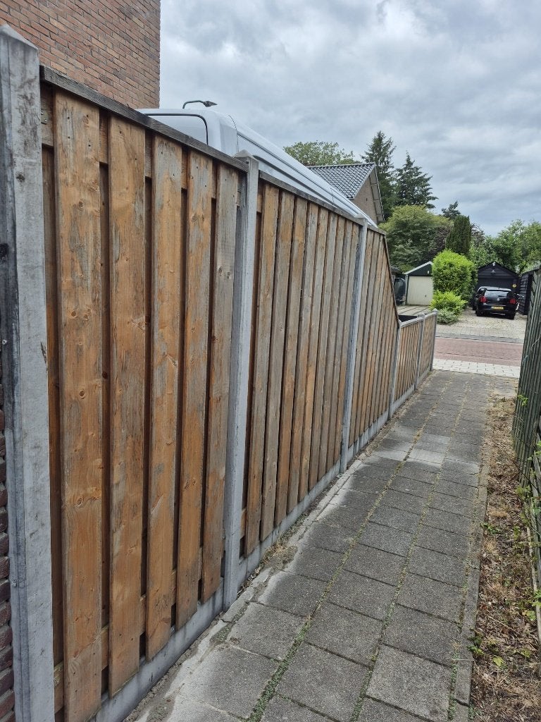Douglas hout beton schutting gebruikt, Ophalen, 3 tot 6 meter, Hout, 1 tot 2 meter