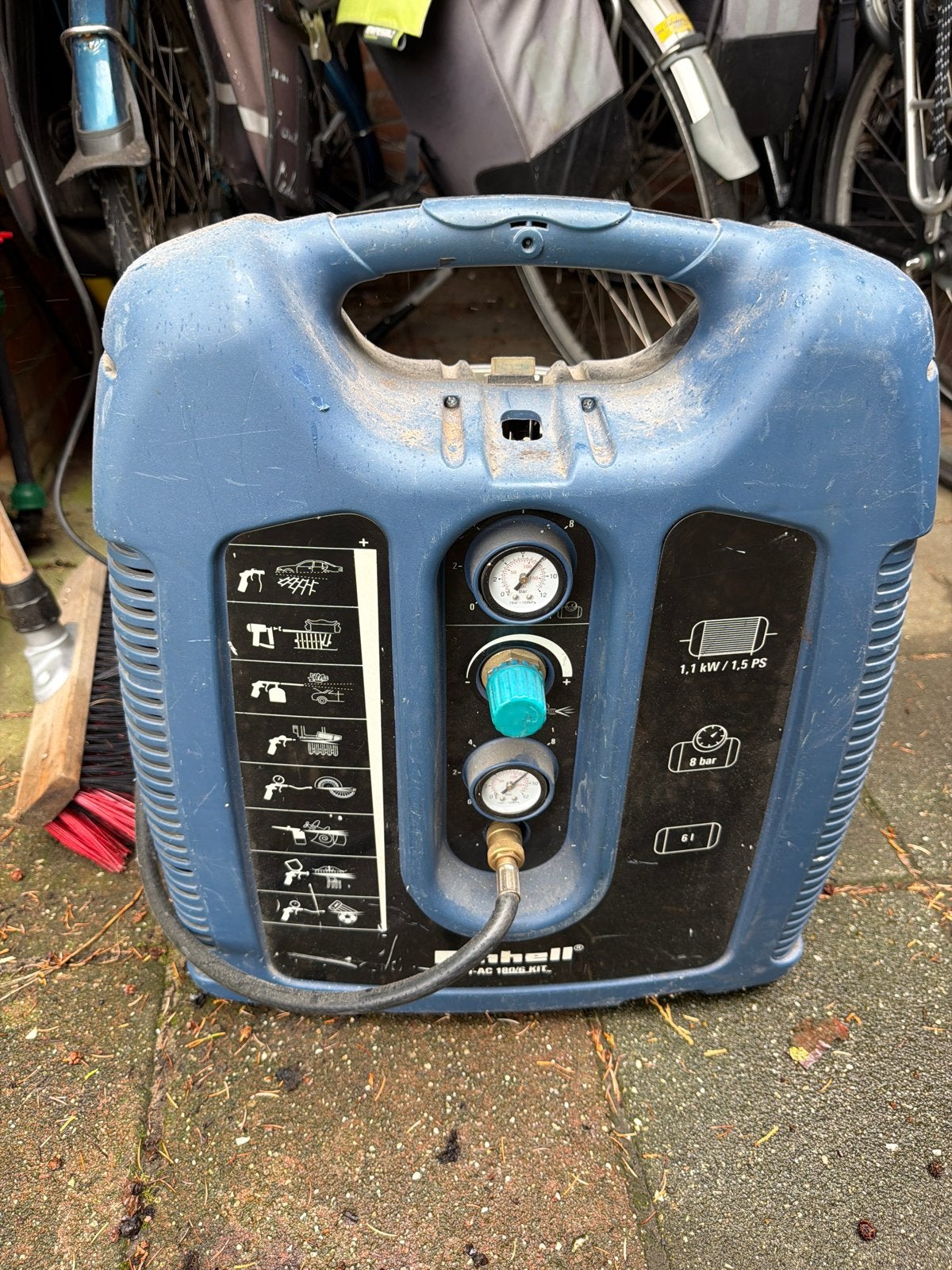 Einhell Compressor TH-AC 190/6 OF, Doe-het-zelf en Verbouw, Ophalen, Gebruikt, 6 tot 10 bar, Minder dan 200 liter/min