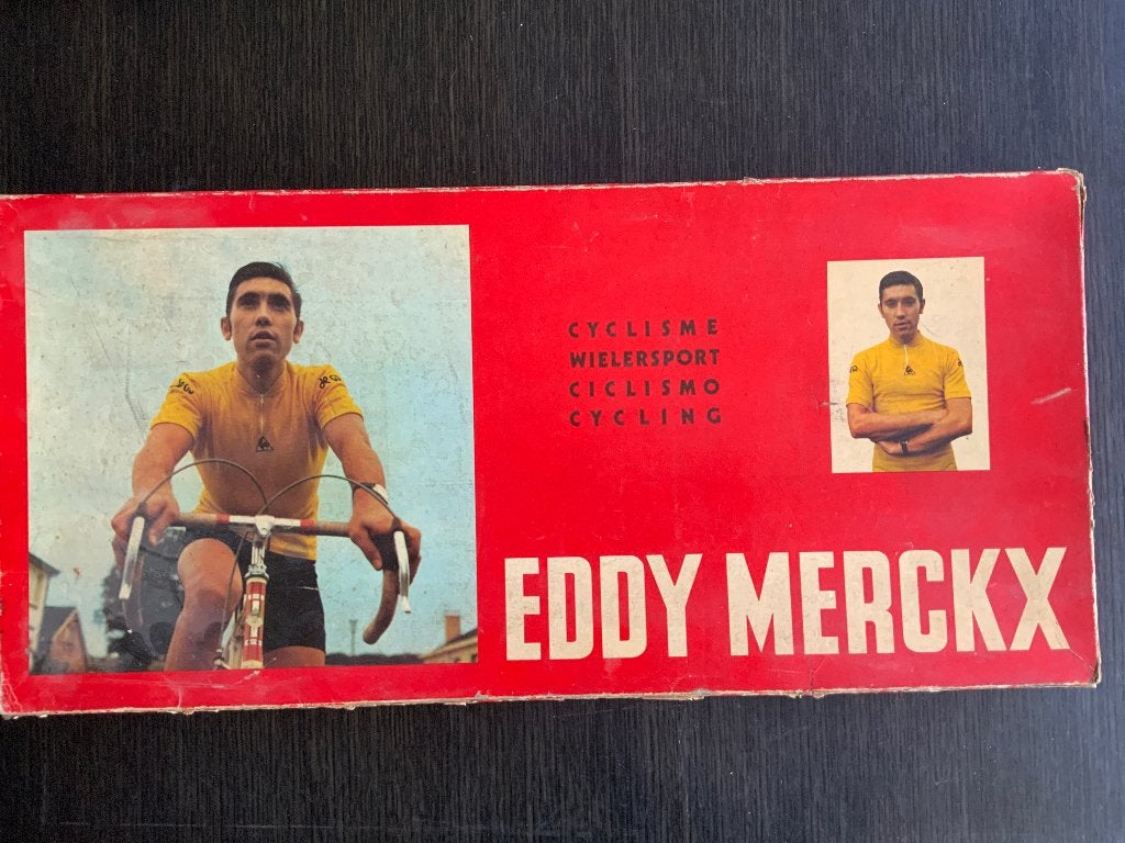Eddy Merckx gezelschapsspel vintage collector Seventies, Vijf spelers of meer, Ophalen of Verzenden, Gebruikt
