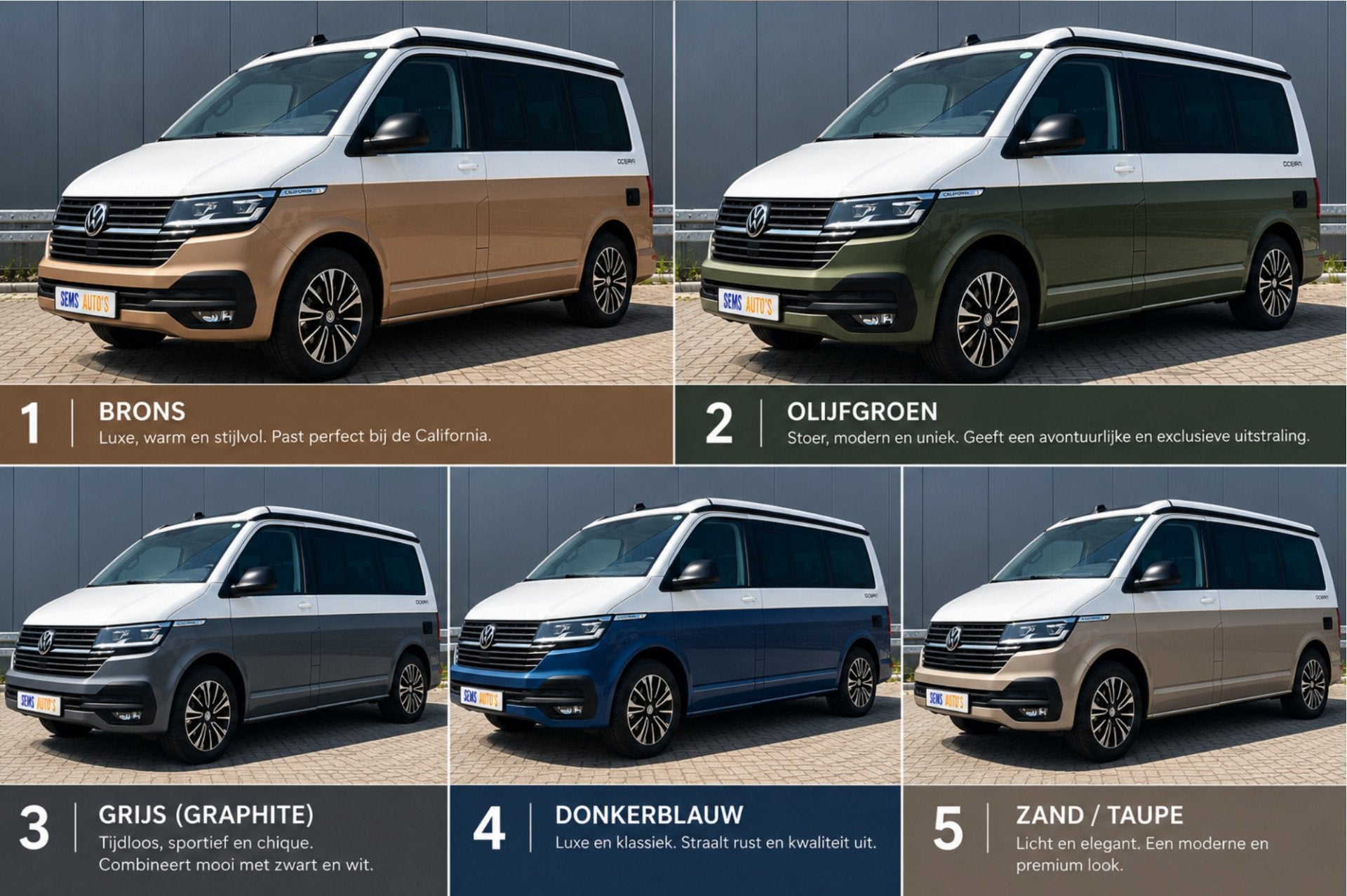 Volkswagen Bus Camper CALIFORNIA OCEAN EDITION Electr. Hefda, Automaat, Volkswagen, Airconditioning, Bedrijf