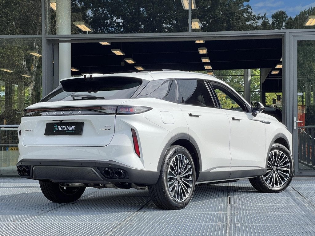 Omoda 9 1.5T-GDi SHS-P Premium PHEV AWD 535PK | 7 JAAR FABRI, Auto's, Overige Auto's, Automaat, Euro 6, Wit, Bedrijf
