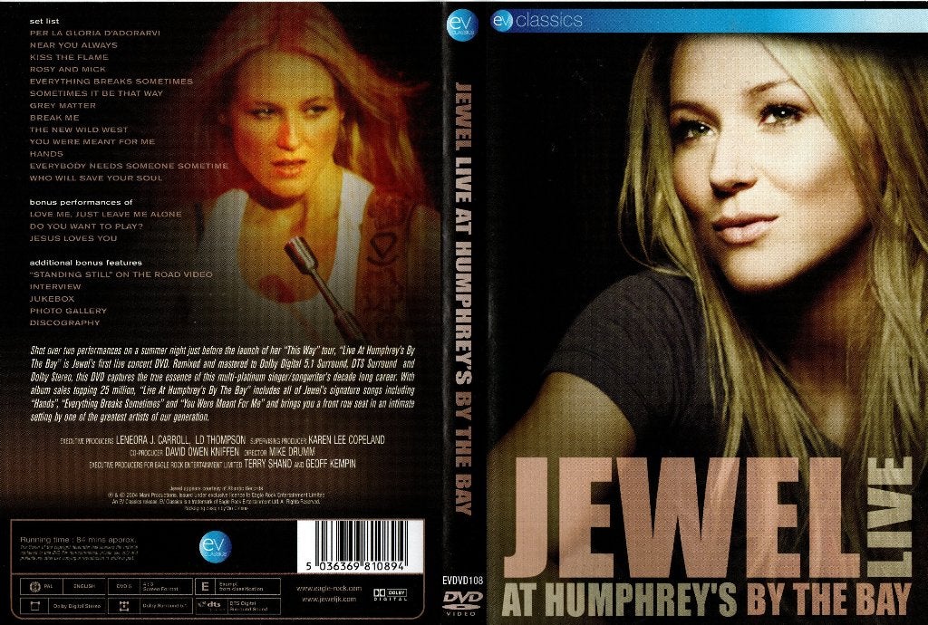 Jewel live at Humphrey's by the bay, Alle leeftijden, Ophalen of Verzenden, Zo goed als nieuw, Concert