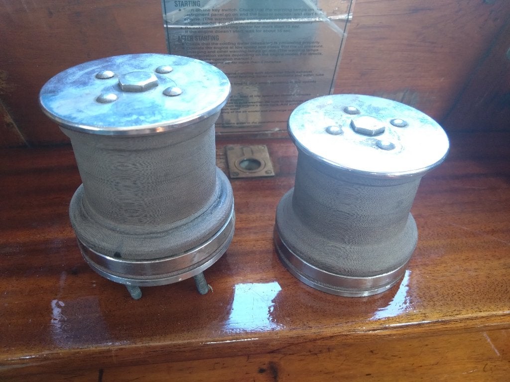 2 tufnol lieren 8cm diameter, Ophalen, Gebruikt, Lijn of Blok