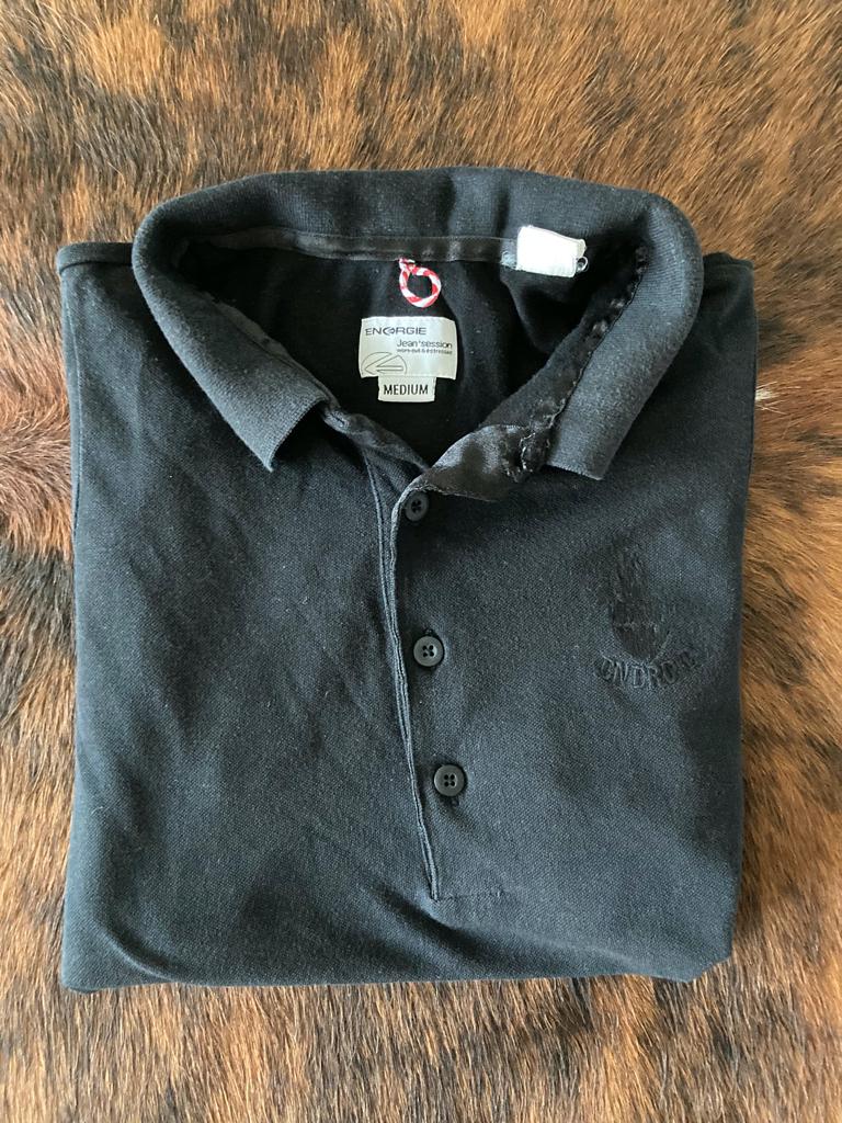 poloshirt - zwart - M - ENERGIE Jean Session , Maat 48/50 (M), Zwart, Ophalen of Verzenden, Gedragen
