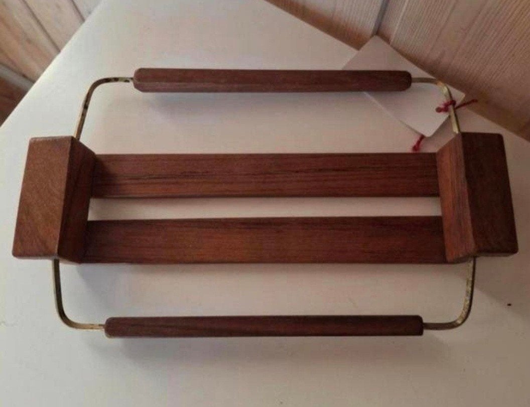 Deense teak houten dienblad., Huis en Inrichting, Ophalen of Verzenden, Zo goed als nieuw