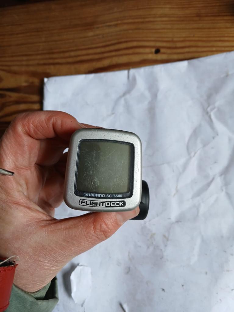 Shimano Flightdeck teller geschikt voor 9speed, Fietsen en Brommers, Ophalen, Snelheidssensor, Gebruikt
