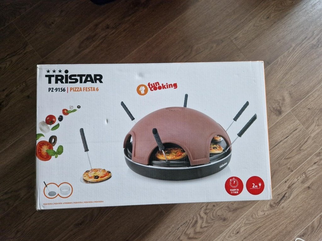 Pizzarette - 6 persoons - Ongebruikt en nog in de doos, Minder dan 45 cm, Minder dan 45 cm, Hete lucht, Pizzaoven