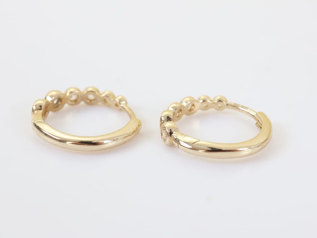 14 Karaat Golden Bubbles Oorbellen, Ophalen of Verzenden, Zo goed als nieuw, Knopjes of Stekers, Goud
