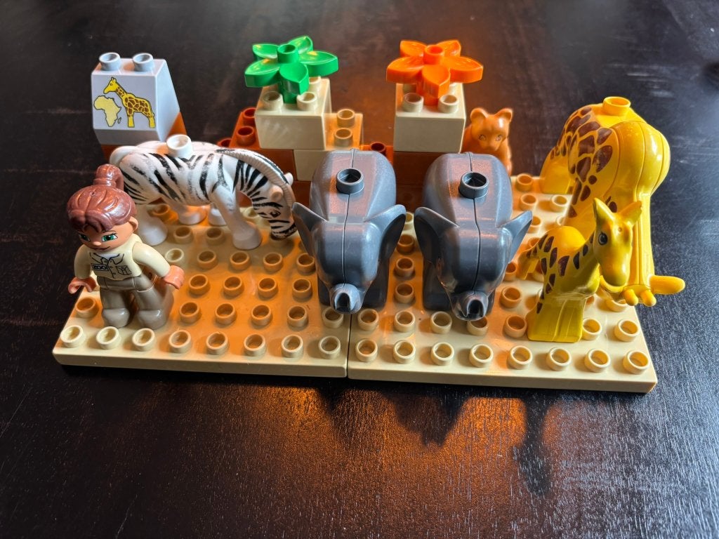 Duplo setje met dieren, Ophalen of Verzenden, Gebruikt, Duplo