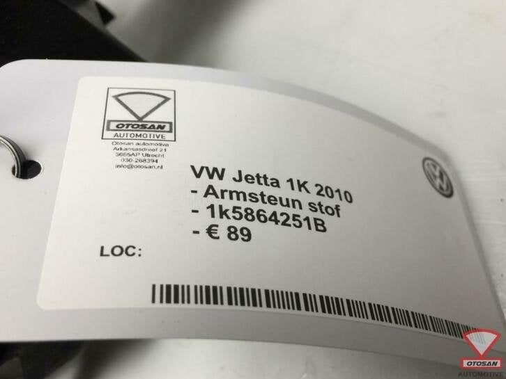 vw jetta armsteun stof 1k5864251b, Gebruikt, Volkswagen, Volkswagen AG, Berliner Ring 2
38440  Wolfsburg, DE