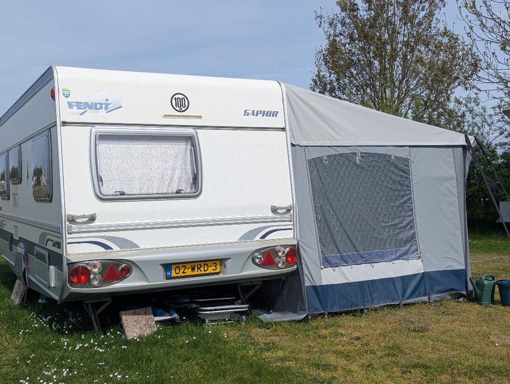 Fendt Saphir 470 TFB compleet eventueel met seizoenplaats, Caravans en Kamperen, Caravans, Rondzit, Vast bed, Tot en met 4, 1000 - 1250 kg