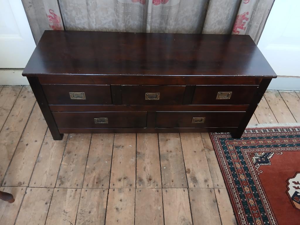 Tv kast/dressoir, Ophalen, Gebruikt, 100 tot 150 cm, Koloniaal