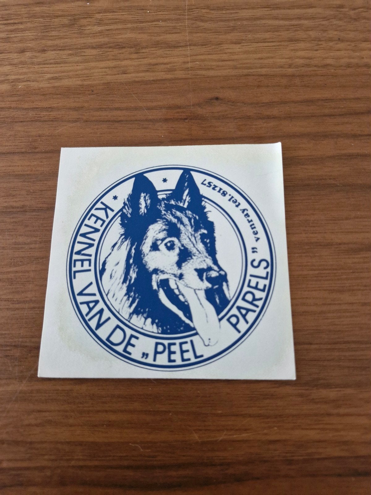 11133 Sticker Kennel van de Peel - Hond, Ophalen of Verzenden, Gebruikt, Dier en Natuur
