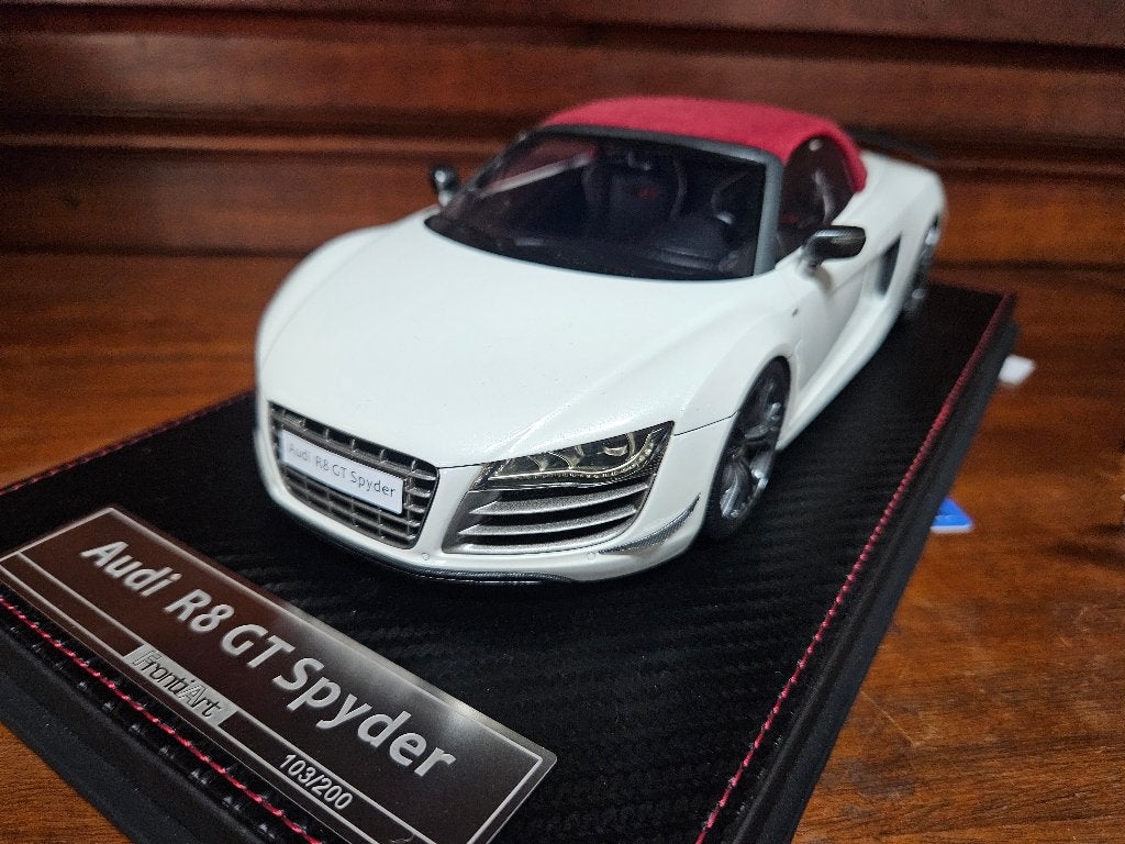 Fronti Art Models Audi R8 GT Spyder 1/18 in ovp, Ophalen of Verzenden, Zo goed als nieuw, Auto, Overige merken