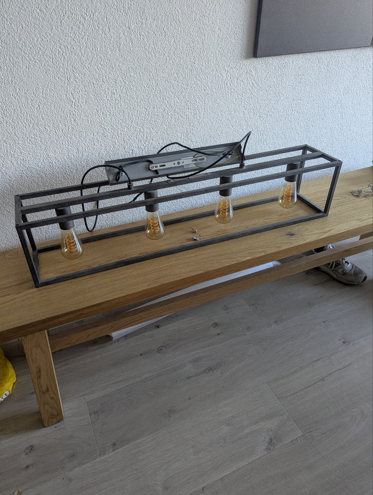 Industriële hanglamp, Ophalen, Gebruikt, E27 (groot), Metaal