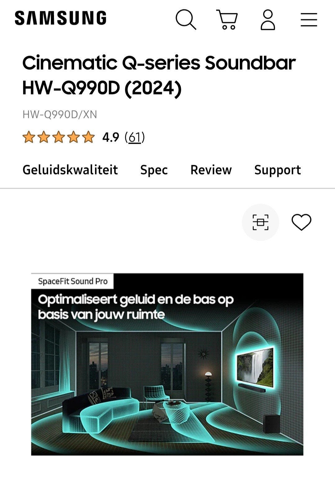 Foto 5 van Samsung HW-Q990D complete set – nieuwstaat / nooit gebruikt