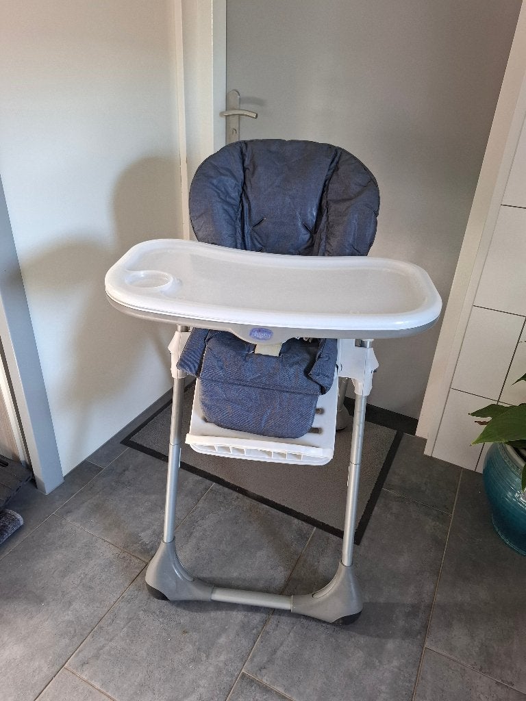 Chicco polly meegroeikinderstoel, Kinderen en Baby's, Ophalen, Gebruikt, Inklapstoel, Aanschuifbaar