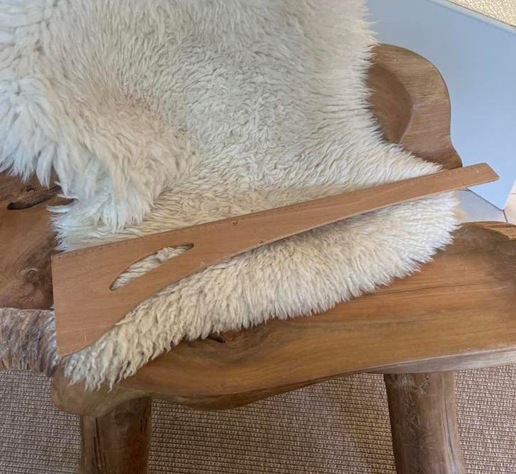Houten liniaal, Antiek en Kunst, Ophalen of Verzenden